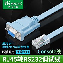 console線 RJ45轉RS232轉接線 RJ45轉串口232數據線 控制線 1.5米 歷史價格詳細信息