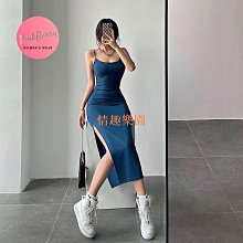 歐美性感單肩吊帶連衣裙 純色辣妹個性褶皺修身包臀裙短款背心裙 歷史價格詳細信息