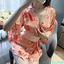 【角色扮演】日本式性感日式和服網紗透明誘惑短裙上衣丁褲四件組合情人節COSPLAY和式腰帶大蝴蝶結立體顯瘦 F752-2 歷史價格詳細信息