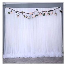 【熱賣精選】婚慶背景紗幔布幔中式婚禮堂舞臺幕布帷幔結婚背景打底特價 歷史價格詳細信息