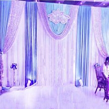 下殺-新款背景紗幔婚慶舞臺迎賓區簽到臺創意布置包郵婚禮帷 歷史價格詳細信息