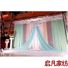 下殺-婚慶道具婚慶背景紗幔新款2019婚禮場景舞臺背景打底布 歷史價格詳細信息