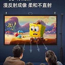 可拆卸壁掛抗光投s影幕布家用高清投影布幕免打孔辦公商務抗光幕 歷史價格詳細信息