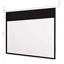 定製電動幕布投影布幕家用臥室遙控升降100寸120英寸高清科技4K白 歷史價格詳細信息