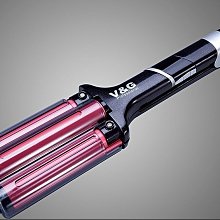 陶瓷 捲髮器 三管 卷 捲髮棒 液晶調溫 美發器   8039 歷史價格詳細信息