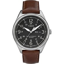 TIMEX 天美時 / TXTW2R79900 / 復刻三眼 INDIGLO專利冷光照明 計時 真皮手錶 銀x褐 41mm 歷史價格詳細信息
