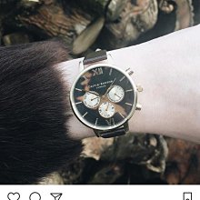 英國正品代購 Olivia Burton London 金框可愛草原兔真皮黑錶帶手錶 現貨 歷史價格詳細信息