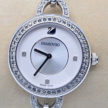 《寶萊精品》SWAROVSKI 銀白長型大晶鑽女子錶 歷史價格詳細信息