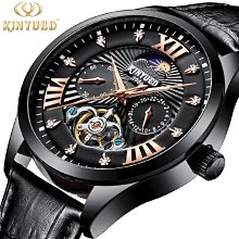 KINYUED 金悅達 奢華時尚雜誌款水滴鑲鑽刻度 鏤空花雕陀飛輪 日月星辰 三眼 國王錶 精鋼帶型男錶【S & C】 歷史價格詳細信息
