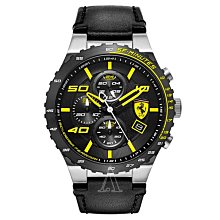 FERRARI法拉利男錶,編號FE00020,46mm黑圓形精鋼錶殼,黑色運動錶面,深黑色矽膠錶帶款,別樹一格! 歷史價格詳細信息