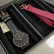 【Daniel Wellington】瑞典時尚品牌經典簡約尼龍腕錶-藍白粉x玫金-36mm(DW00100034) 歷史價格詳細信息
