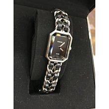 Chanel Premiere Rocks皮革交織18K金鍊帶八角形鏡面石英錶(黑X金-M) 歷史價格詳細信息