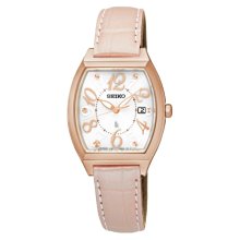 【SEIKO】精工 LUKIA 典雅酒桶形太陽能腕錶 SUT358J1@V137-0CE0C 半金 26mm 歷史價格詳細信息