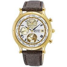 【SEIKO】精工 限量 SPL060P1 航海30周年 羅馬字 皮革錶帶 三眼男錶 5T82-0AL0K 白 40mm 歷史價格詳細信息