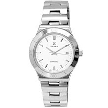 【台南 時代鐘錶 SIGMA】簡約時尚 藍寶石鏡面 日期顯示 鋼錶帶女錶 1122L-R1 黑/玫瑰金 30mm 歷史價格詳細信息