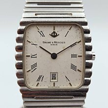 名仕錶(BAUME&MERCIER)三眼計時自動機械錶,收藏釋放97成新,盒單俱全，錶徑39mm，藍寶石水晶玻璃，錶殼及錶帶以不鏽鋼霧面拉絲處理，搭載7750 歷史價格詳細信息
