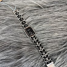 Chanel Premiere Rocks皮革交織18K金鍊帶八角形鏡面石英錶(黑X金-M) 歷史價格詳細信息