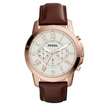 【台南 時代鐘錶 FOSSIL】FS5085 羅馬字 皮錶帶 三眼計時男錶 玫瑰金/黑 44mm 歷史價格詳細信息