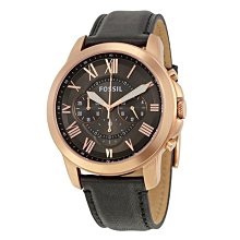 【FOSSIL】FS5085 典雅羅馬時標 計時腕錶 玫瑰金/黑 44mm 歷史價格詳細信息