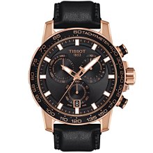 TISSOT天梭 Supersport 石英手錶-黑x咖啡/44mm T1256101605100 歷史價格詳細信息