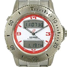 [專業] 石英錶 [LICORNE L055M]  力抗錶(獨角獸) 圓形時尚錶[米色面] 石英/軍表 歷史價格詳細信息