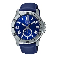 【CASIO】卡西歐 雅痞紳士 羅馬字 日期 皮錶帶男錶 MTP-VD200L-2 藍/銀 價格比較,價格查詢,歷史價格詳細信息