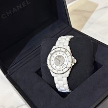 二手旗艦 CHANEL香奈兒 白色陶瓷 12鑽 J12機械錶 點鑽 38MM (中友店) 價格比較,價格查詢,歷史價格詳細信息