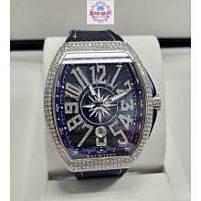 Franck Muller 法蘭穆勒 FM Vanguard V45 45MM 白鋼 豪華鑽錶 自動機芯 盒單全 歷史價格詳細信息