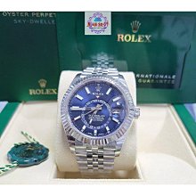 勞力士 326934 藍面天行者 ROLEX sky dweller 品項近全新 新錶即貼膜 少戴 126500 336934可參考 歷史價格詳細信息