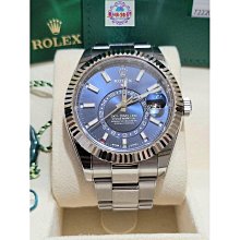 勞力士 326934 藍面天行者 ROLEX sky dweller 品項近全新 新錶即貼膜 少戴 126500 336934可參考 歷史價格詳細信息