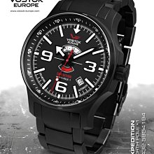 ((( 格列布 )))   Vostok-Europe N1火箭 系列 * ( 動能顯示) 黑殼皮帶 歷史價格詳細信息