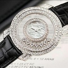 Chopard 蕭邦 18K白金 前後鏤空手工雕花機芯 手上鍊腕錶 歷史價格詳細信息