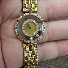 Chopard 蕭邦18K黃金女用原鑲快樂鑽錶 歷史價格詳細信息