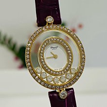 金運名錶當舖 Chopard 蕭邦 Happy Diamonds G 4191 750黃金 23mm 單錶現貨G70 歷史價格詳細信息