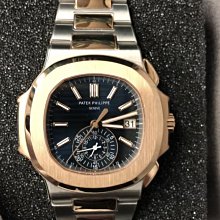 玩錶人 Patek philippe 5168G 藍/2022全新/自動發條/白金/324SC/動力儲備約45小時/防水100米 歷史價格詳細信息