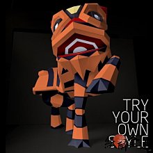 下殺-【送工具包】3D立體紙模型 獨角獸創意頭套面具 活動派對錶演網紅ins道具手工DIY 3D手工摺紙立體  壁掛牆飾 歷史價格詳細信息