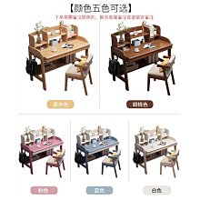 實木電腦桌帶書架書櫃組合臺式家用寫字桌書桌松木兒童學習桌 歷史價格詳細信息