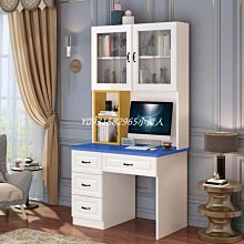 熱賣電腦桌書桌書架組合一體台式家用簡約學習桌臥室學生簡易寫字桌子 歷史價格詳細信息