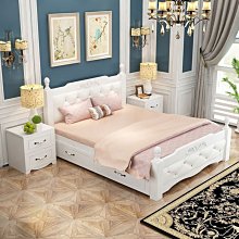 ????實木床歐式雙人床簡約單人床榻榻米床公主床成人床主臥兒童床 歷史價格詳細信息