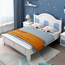 實木兒童床男孩青少年1.5米單人白色小戶型1.2女孩臥室儲物 歷史價格詳細信息