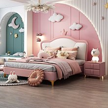 特賣-實木兒童床單人床男孩女孩公主床青少年兒童房家用臥室經濟型小床 歷史價格詳細信息