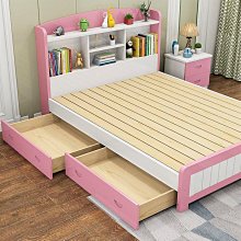 兒童實木床1.5米田園風男孩女孩少年實木床家具組合套裝 歷史價格詳細信息