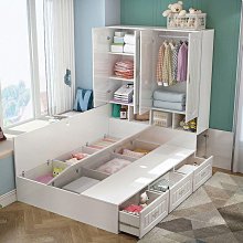 【熱賣精選】兒童床男孩單人床帶護欄卡通海盜船床女孩公主床1.5米創意儲物床 歷史價格詳細信息