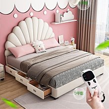 【熱賣精選】兒童床男孩單人床帶護欄卡通海盜船床女孩公主床1.5米創意儲物床 歷史價格詳細信息