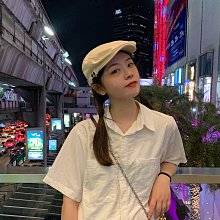 貝雷帽女復古港風百搭八角帽街頭潮報童帽南瓜畫家帽反戴前進帽子 歷史價格詳細信息