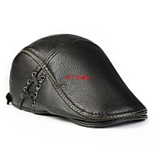 秋冬季男士真皮帽子中老年人牛皮禮帽爸爸英倫老頭復古紳士爵士帽 歷史價格詳細信息
