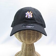 New Era 棒球帽 Light Rainbow MLB Cap 黑紫 紐約洋基 NYY 920帽型 調帽圍 老帽 NE14327642 歷史價格詳細信息