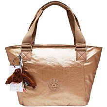 唯美主義~Kipling Art 圓標尼龍肩背旅行包-淺褐色 歷史價格詳細信息