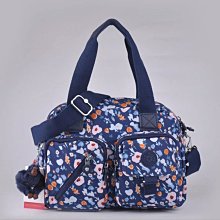 Kipling 猴子包 藍色蛇紋 K12147  掀蓋拉鏈輕量雙肩後背包 旅行 中大號 防水-雙喜生活館 歷史價格詳細信息