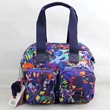 Kipling『千層包』水色淺蔥藍單肩隨身斜背包-RIRI 歷史價格詳細信息